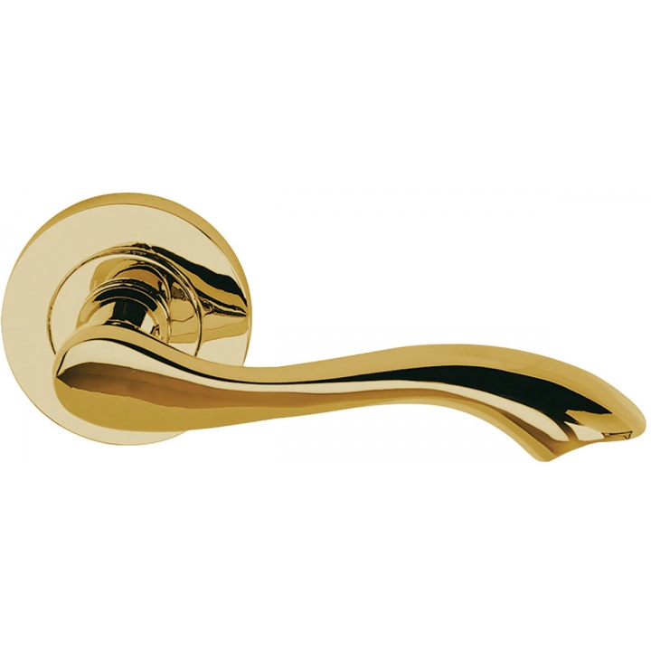 Venus Lever Door Handles Polished Brass