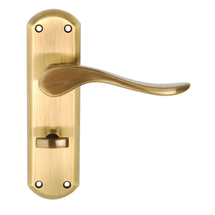 Sigma Bathroom Door Handles Antique Brass Premier