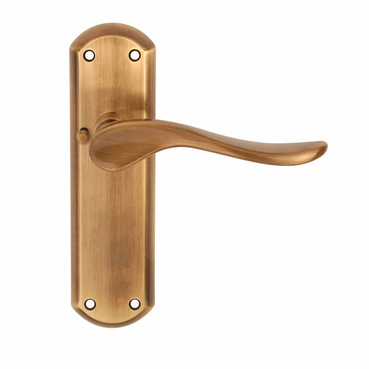 Sigma Latch Door Handles Antique Brass Premier