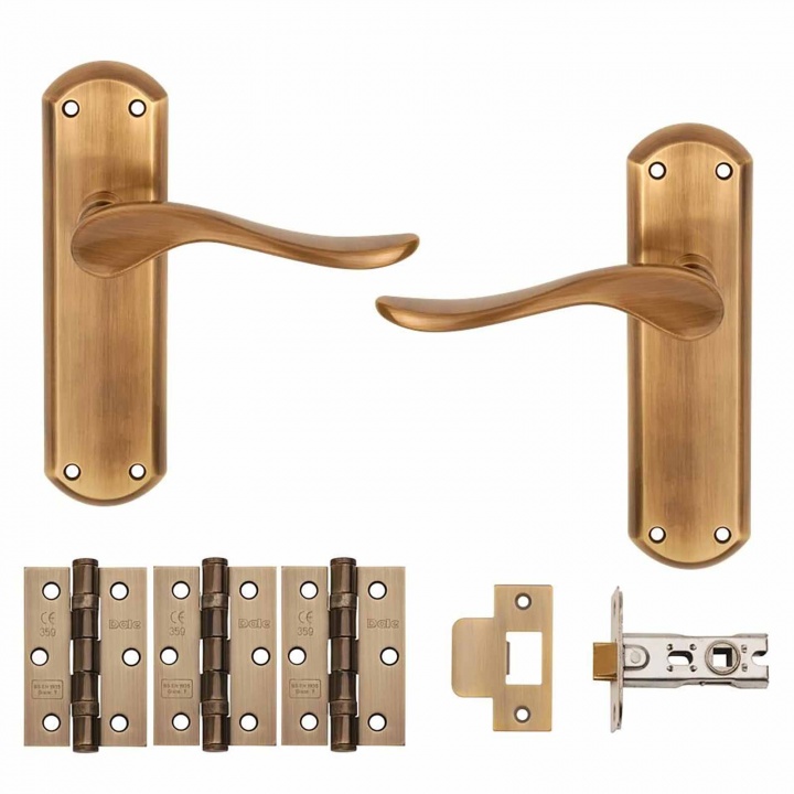 Sigma Latch Door Pack Antique Brass Premier
