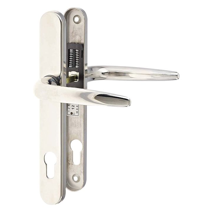 Yale Long Backplate Door Handle Chrome 