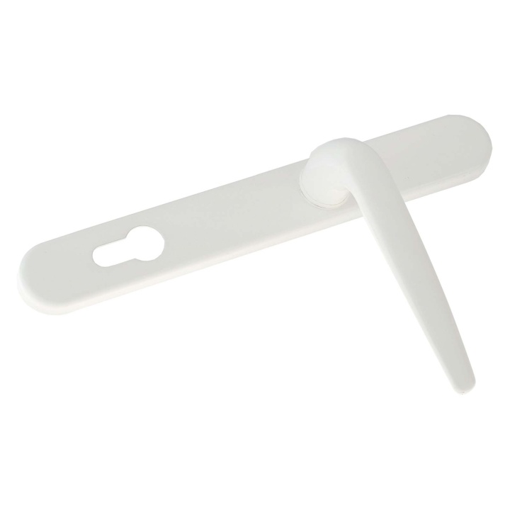 Yale Long Backplate Door Handle White
