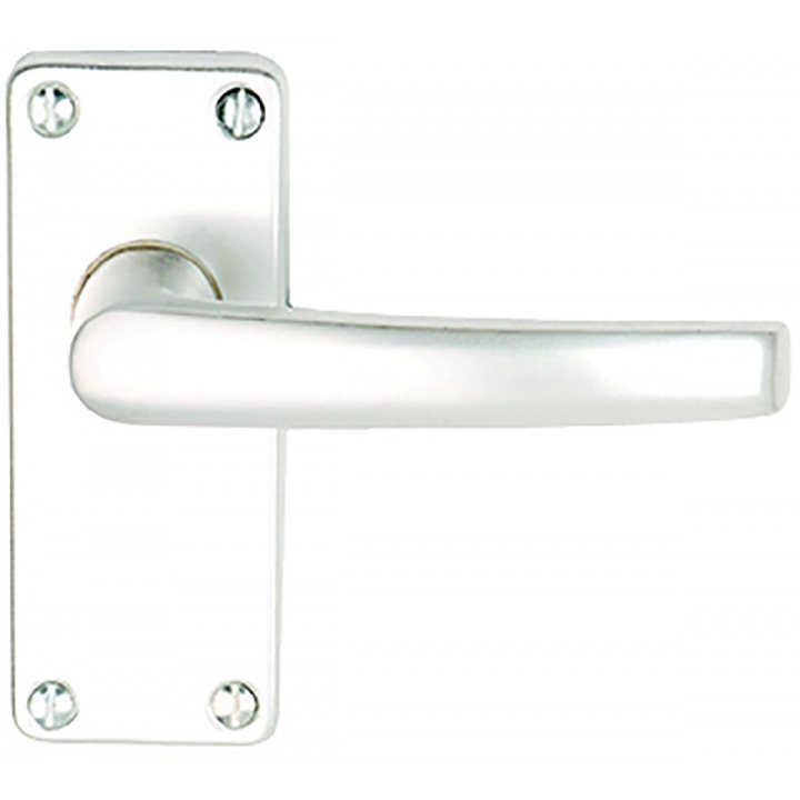 Sandal Latch Door Handles Satin Aluminium