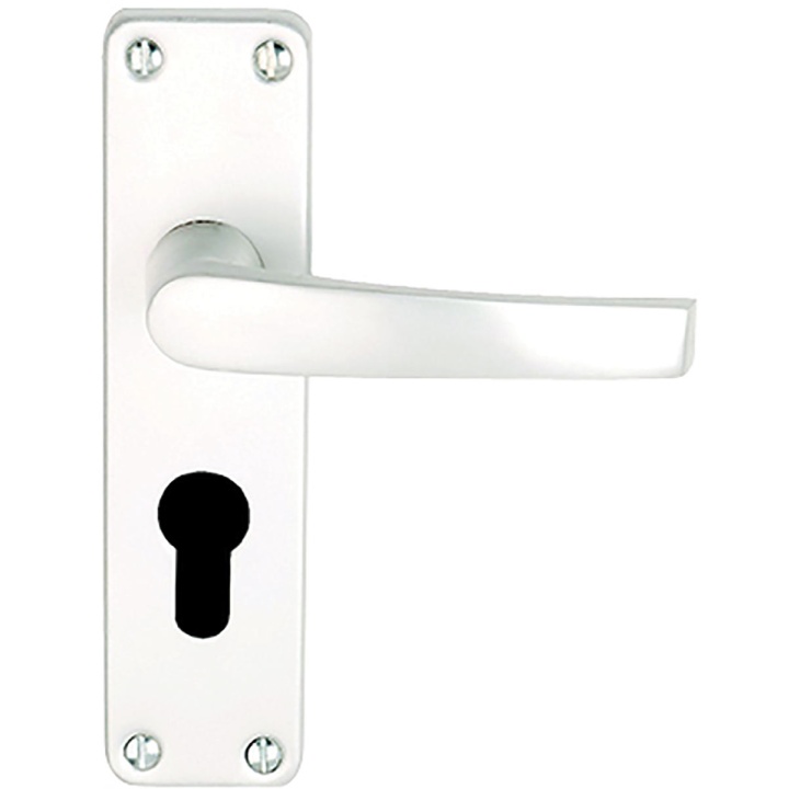 Sandal Euro Door Handles Satin Aluminium