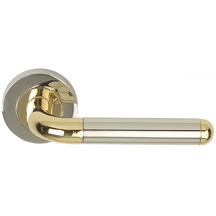 Orbit Lever Door Handles Polished Chrome/Polished Brass