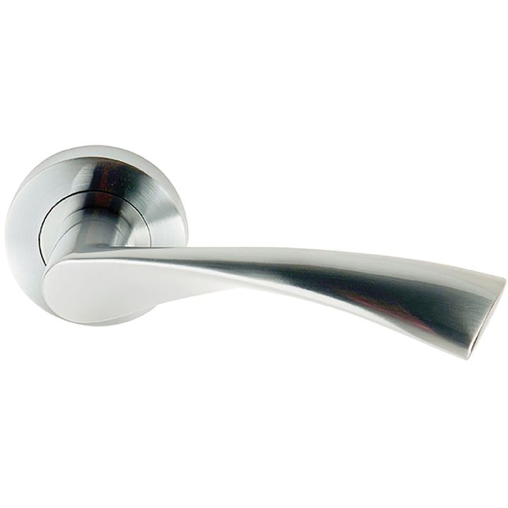Flex Lever Door Handles Satin Chrome