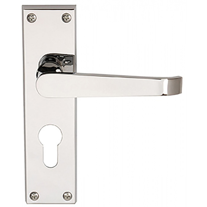 Premier Victorian Euro Door Handles Polished Chrome
