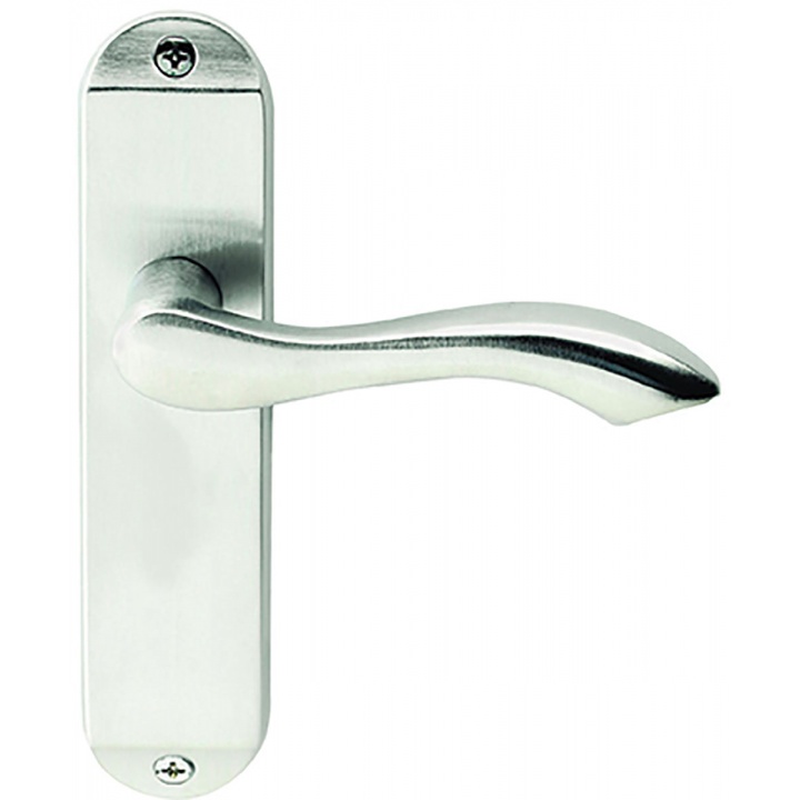 Premier Stretton Latch Door Handles Satin Nickel