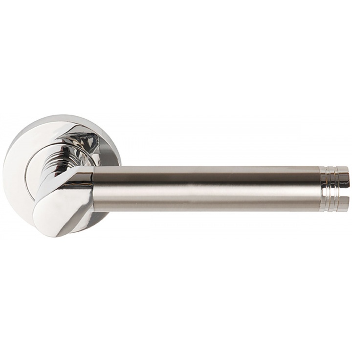 Callisto Lever Door Handles Polished Chrome/Satin Chrome