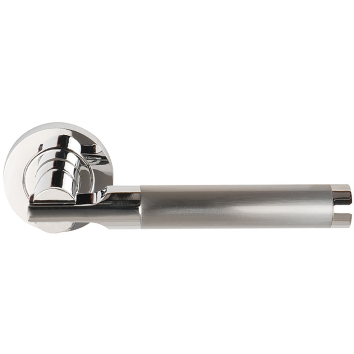 Seriphos Lever Door Handles Polished Chrome Selco