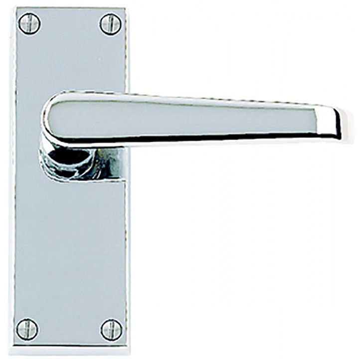 Premier Victorian Latch Door Handles Polished Chrome Plated