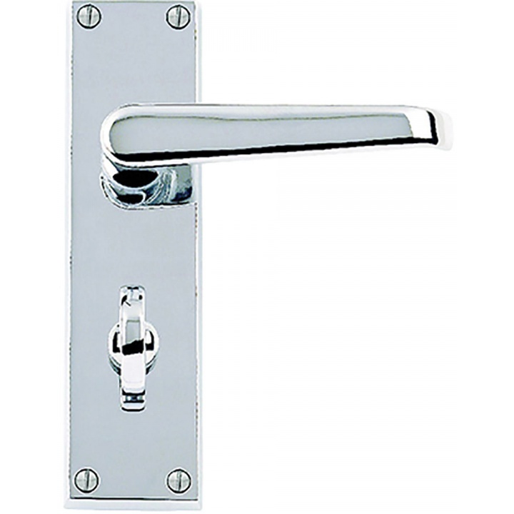 Premier Victorian Bathroom Door Handles Polished Chrome Plated
