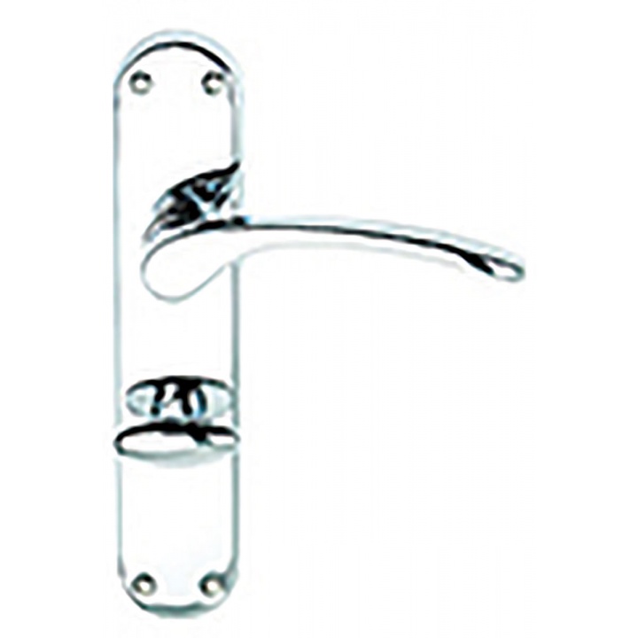 Premier Salo Bathroom Door Handles Polished Chrome Plated