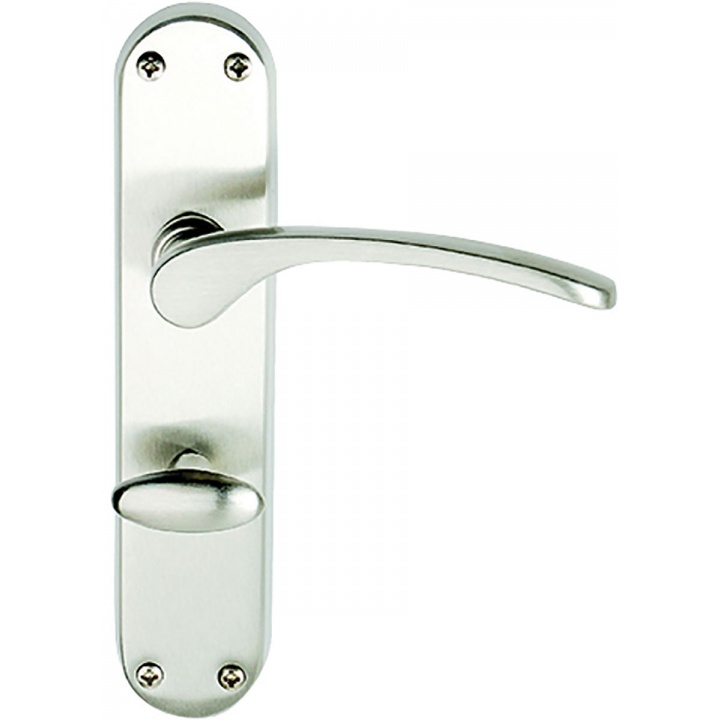 Premier Salo Bathroom Door Handles Satin Nickel