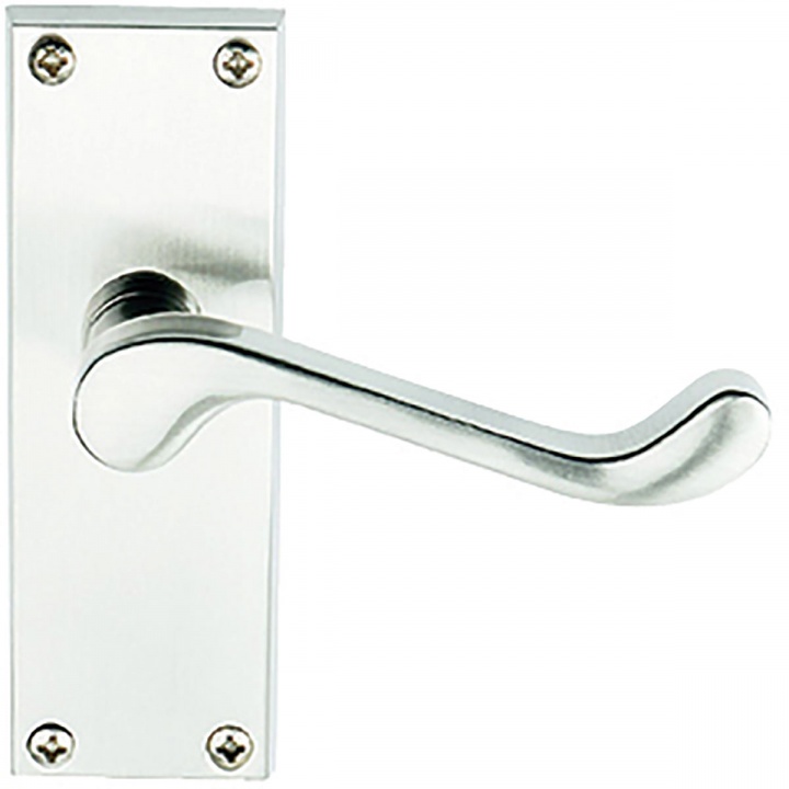Premier Victorian Scroll Latch Door Handles Satin Nickel