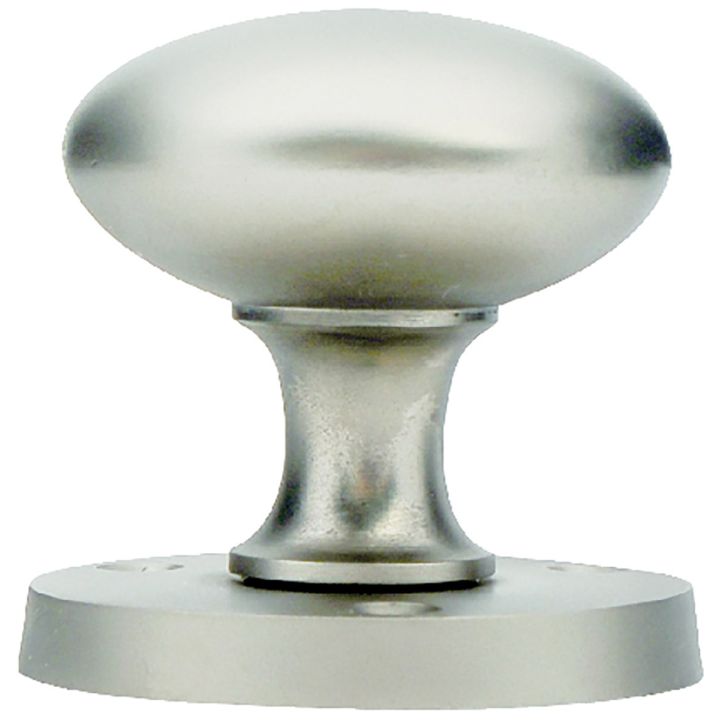 Victorian Mortice Knob Handle Satin Chrome 