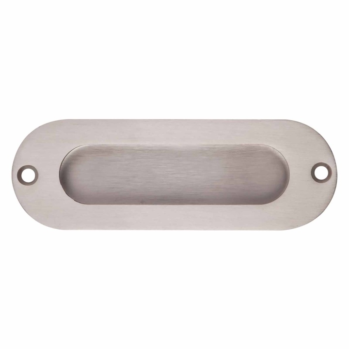 Oval Flush Pull Handle Satin Stainless Steel