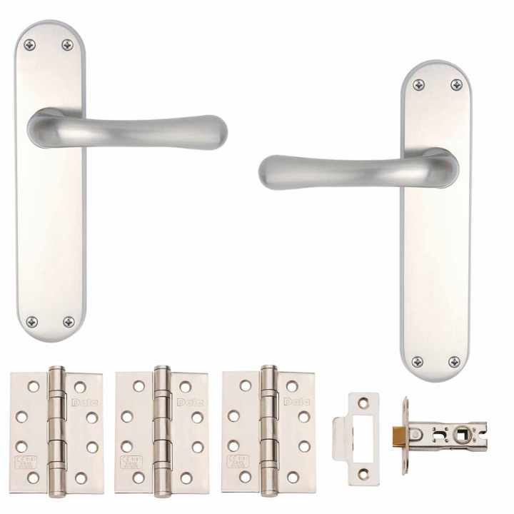 Premier Clara Latch Door Pack Satin Nickel