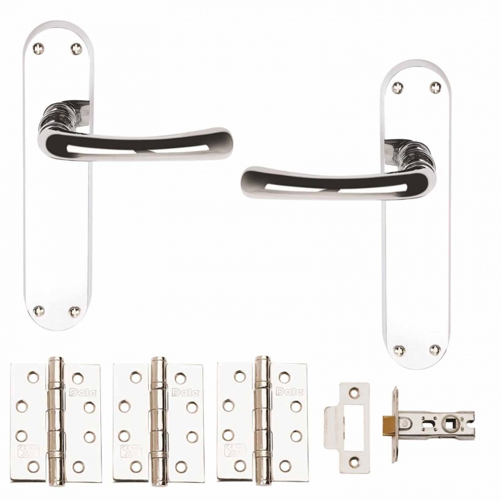 Premier Clara Latch Door Pack Polished Chrome