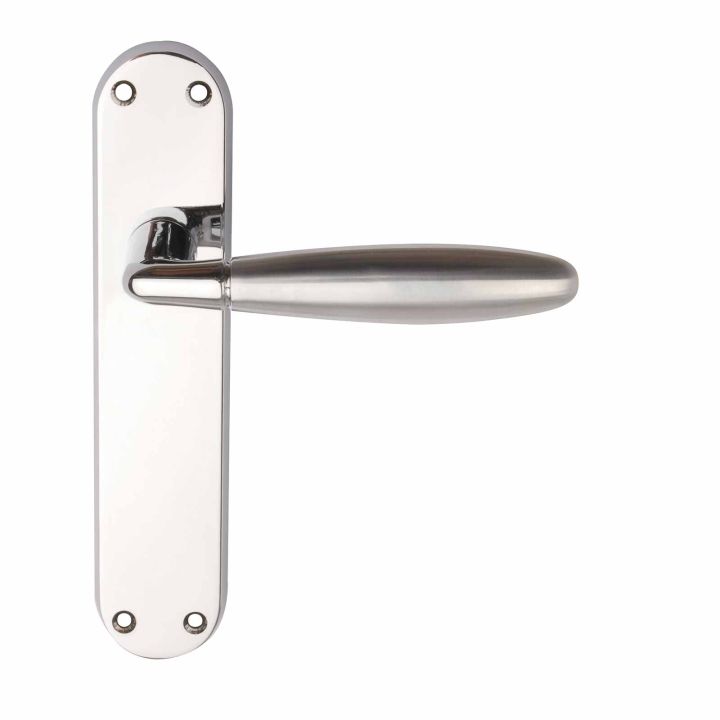 Phoenix Latch Door Handles Polished / Satin Chrome Premier
