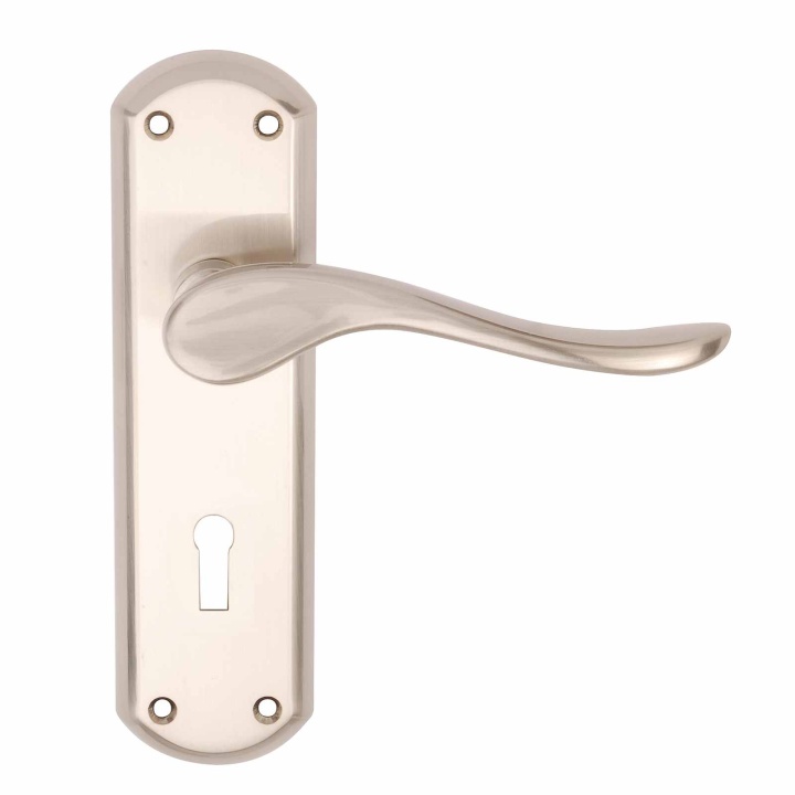 Sigma Lock Door Handles Satin Nickel Premier