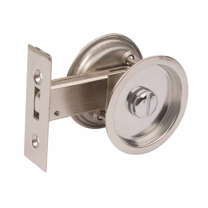 Sliding Door Bathroom Set Polished Stainless Steel