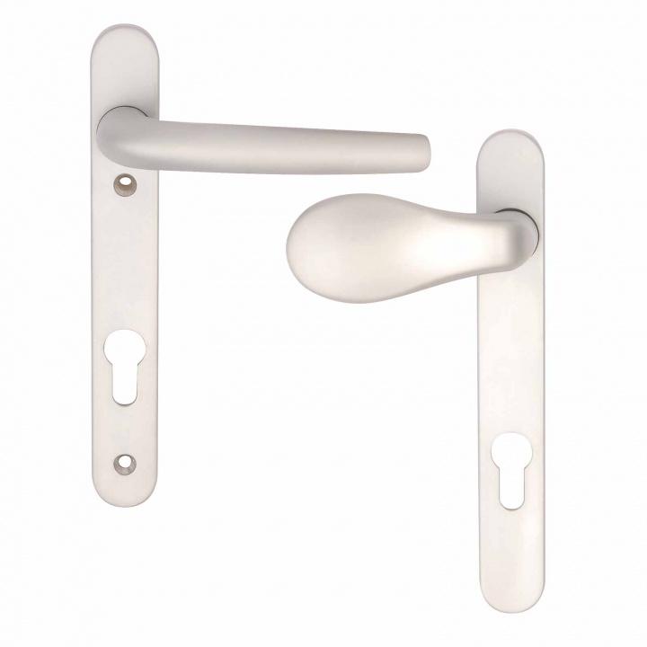 Satin Chrome UPVC Euro Profile Lever Lock Handles (Lever / Pad)