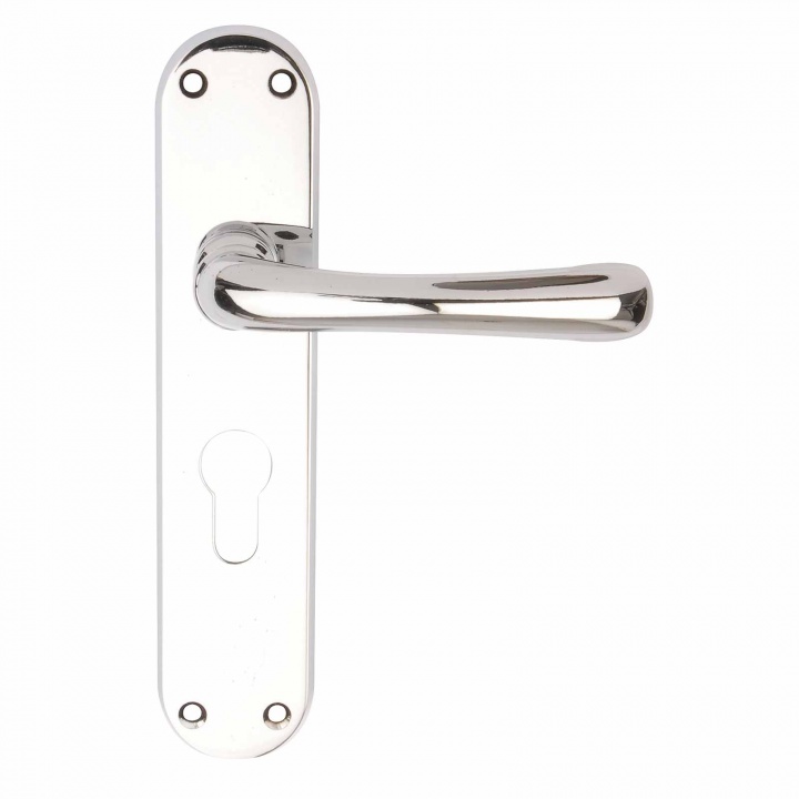 Premier Clara Euro Profile Door Handles Polished Chrome