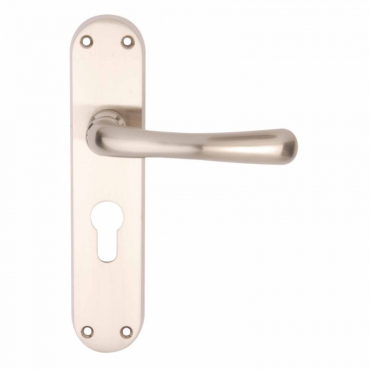 Premier Clara Euro Profile Door Handles Satin Nickel