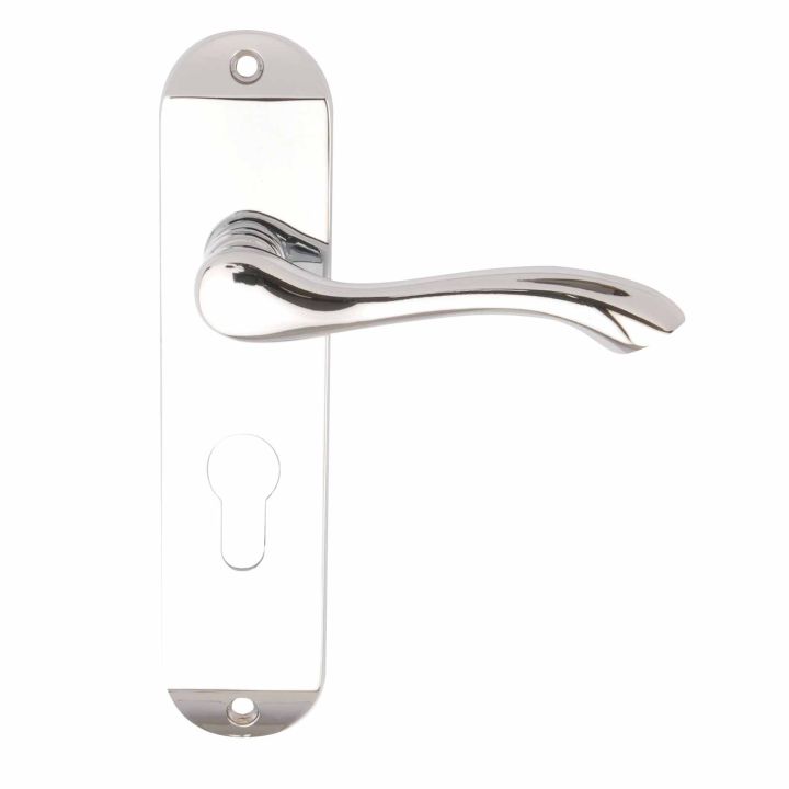 Stretton Euro Profile Door Handles Polished Chrome Premier