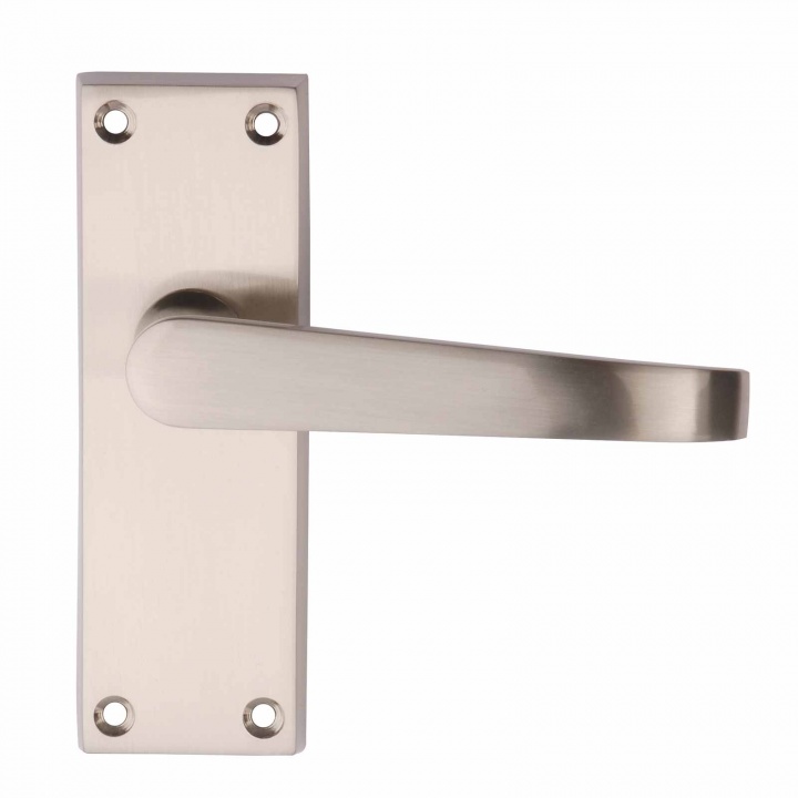 Victorian Latch Door Handles Satin Nickel Premier