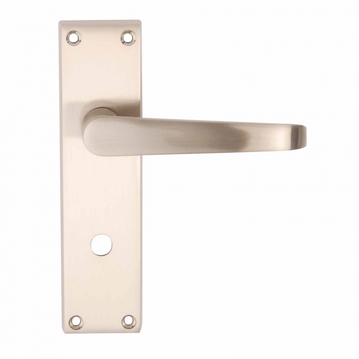 Victorian Bathroom Door Handles Satin Nickel Premier