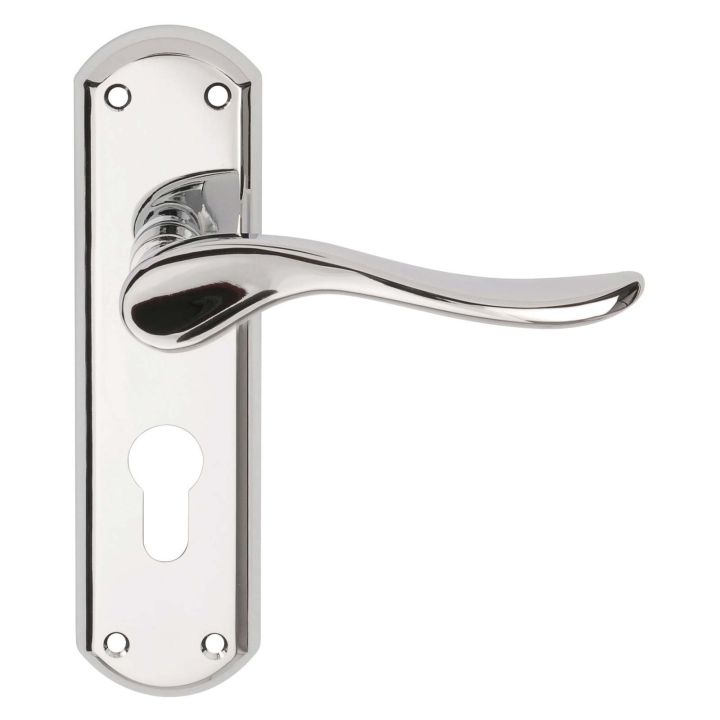 Sigma Euro Profile Lever Lock Furniture Polished Chrome