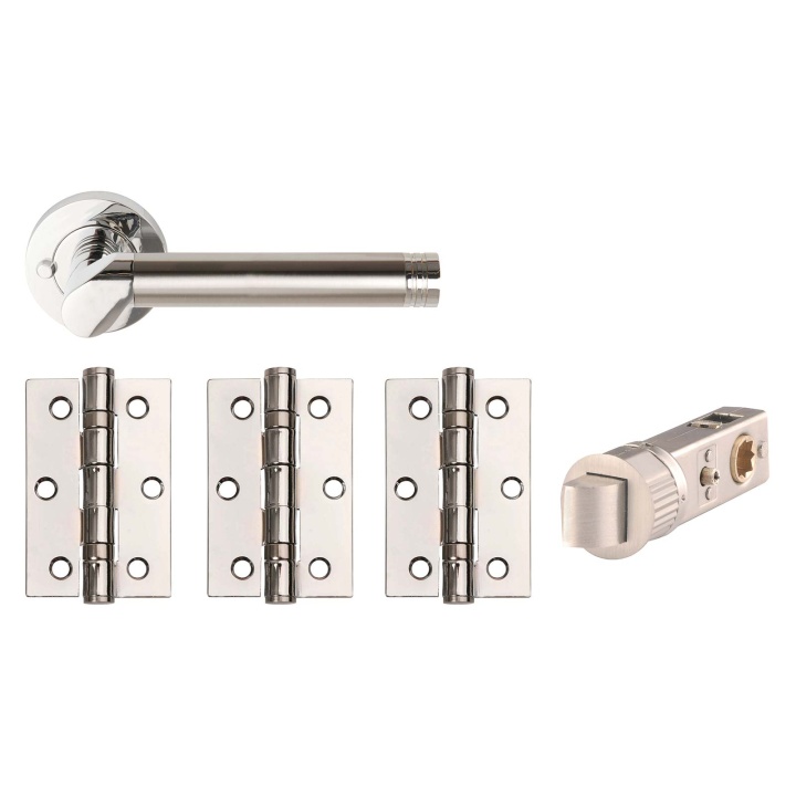 Callisto Privacy Smart Door Pack Polished / Satin Chrome