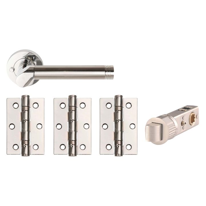 Callisto Privacy Smart Door Pack Polished / Satin Chrome