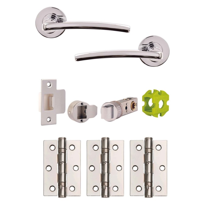 Jigtech Condor Door Handle Pack Polished Chrome Selco