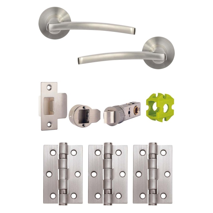 Jigtech Condor Door Handle Pack Satin Chrome