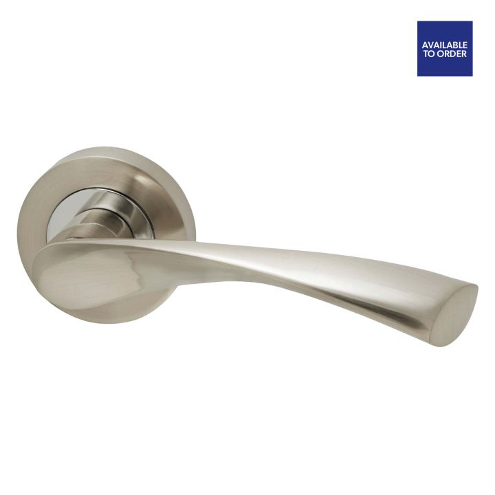 Solar Chrome Nickel Door Handle Pack