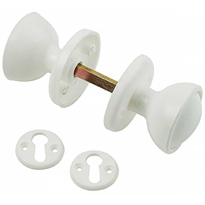 Plastic Rim Lock Handles White For Rim Locks