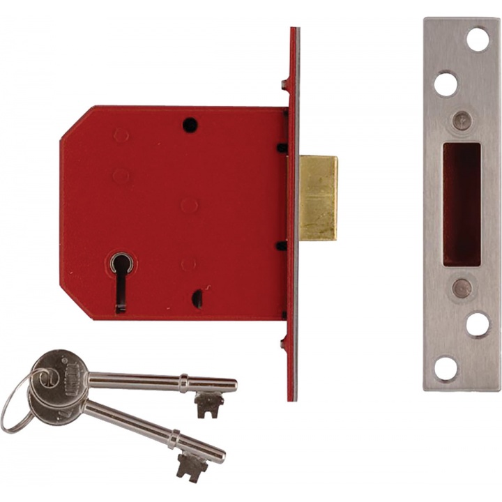 Union Y2101 5 Lever Mortice Deadlock Chrome 65mm