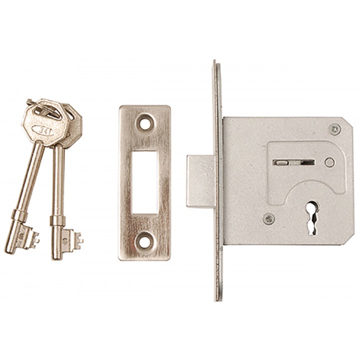 Dale 3 Lever Mortice Deadlock Brass 76mm