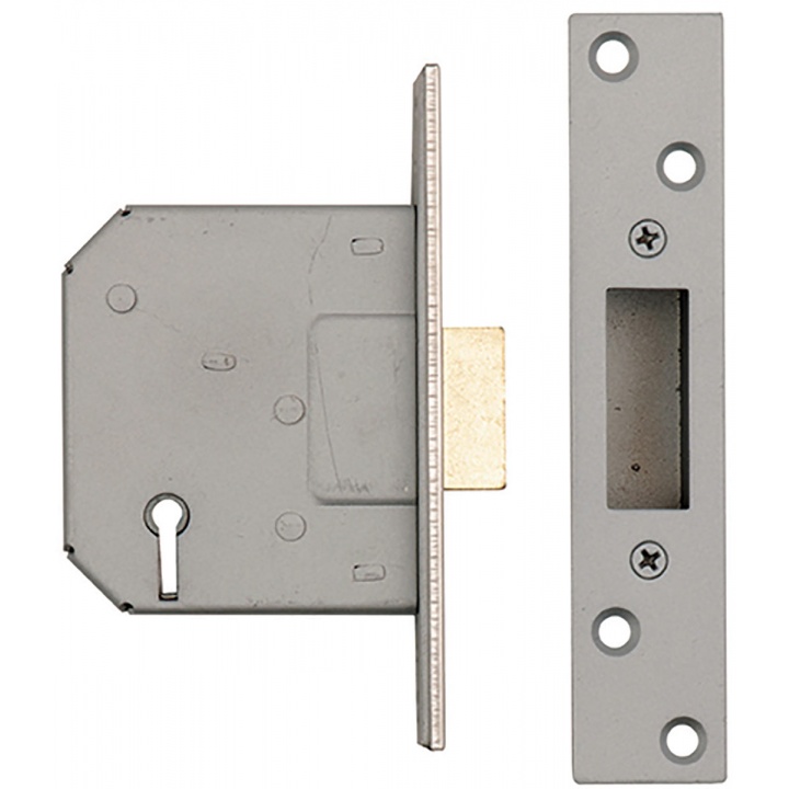 Dale 5 Lever Mortice Deadlock Stainless Steel 63mm