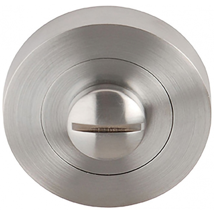 Flex Bathroom Thumb Turn Set Satin Chrome Plated