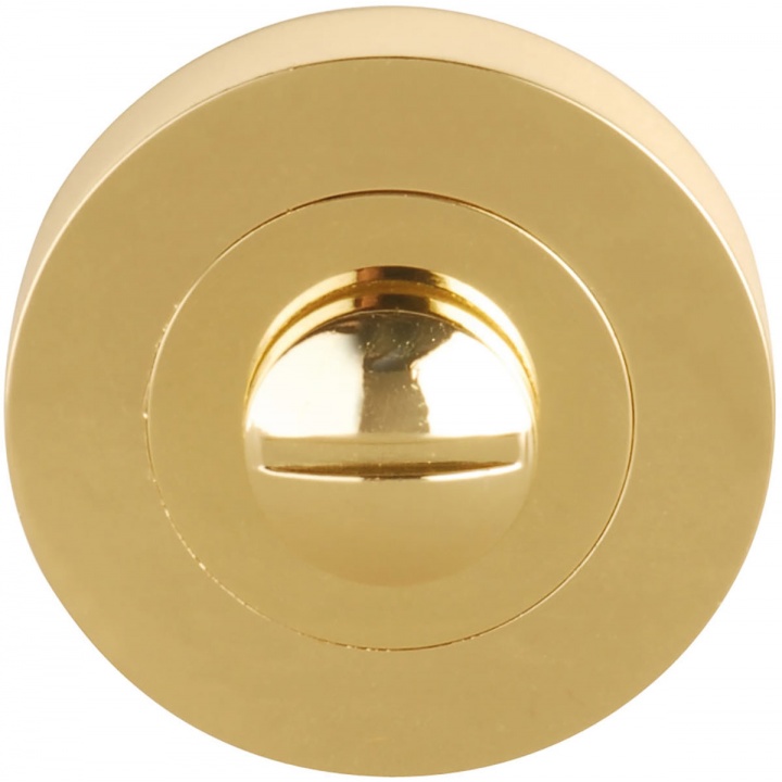 Dale Bathroom Thumb Turn Set Polished Brass