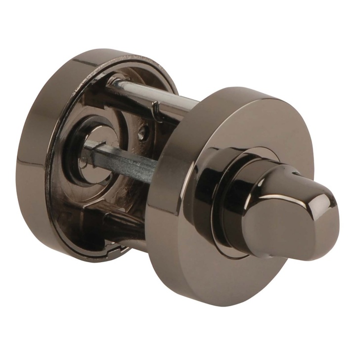 Jigtech Round Bathroom Turn & Release Set Black Nickel