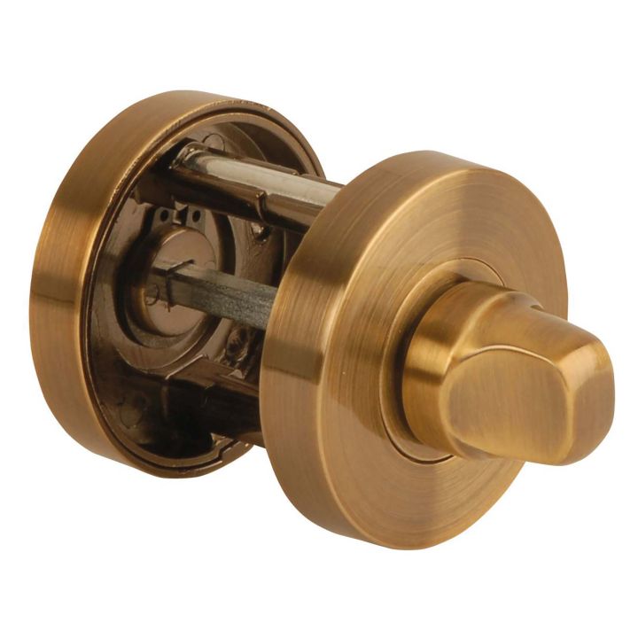 Jigtech Round Bath Turn & Release Set Antique Brass