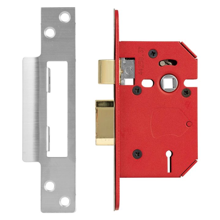 StrongBOLT Bathroom Lock 3" Stainless Steel 