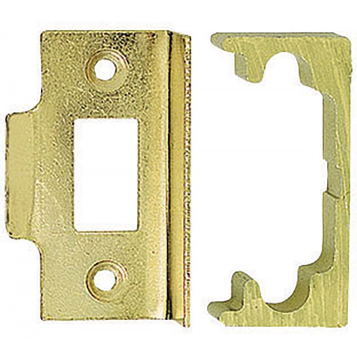 Economy Rebated Mortice Latch Brass Plated 63mm