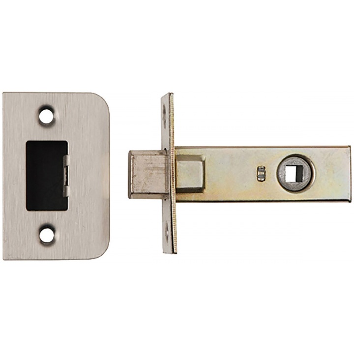 Dale Bathroom Tubular Mortice Deadbolt Satin Stainless Steel 76mm
