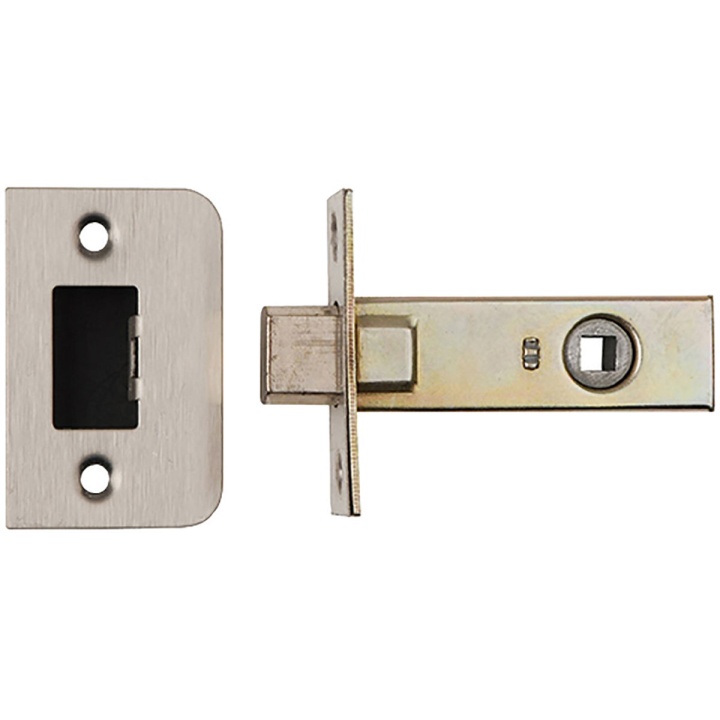 Dale Bathroom Tubular Mortice Deadbolt Satin Stainless Steel 76mm